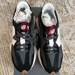 New Balance 327, black, white, gum.  NWT, original box.  Never worn.